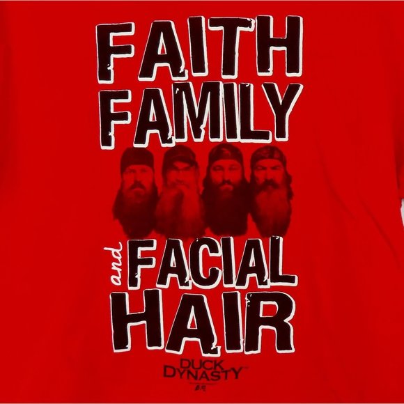 Gildan Mens Graphic Tshirt Tee Duck Dynasty Red Vintage Size Large - Picture 3 of 12